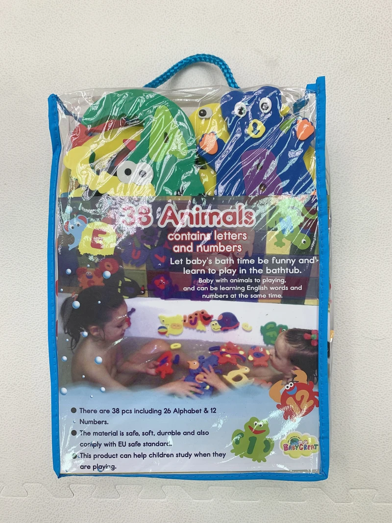EVA Animal Alphabet & Number Bath Toy Set (38 pcs)
